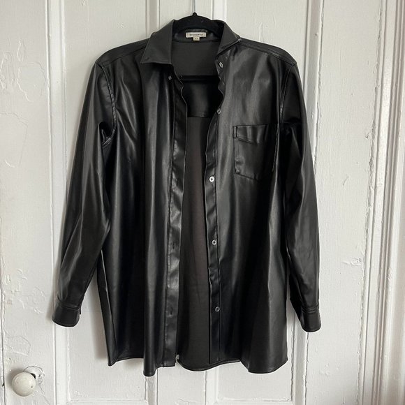 WeWoreWhat Leather Jacket - Picture 1 of 4